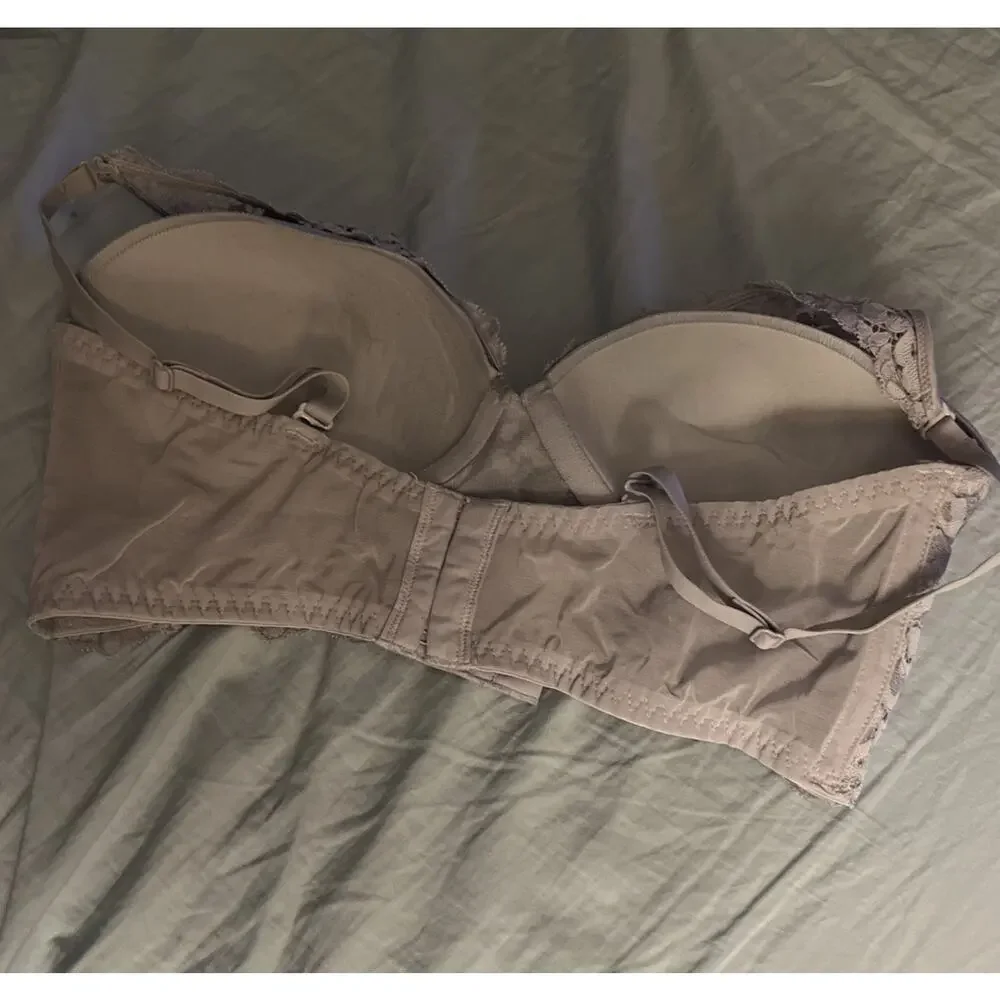 Maidenform Casual Comfort Gray Wireless Longline Bralette Style DM1188 Size 34C